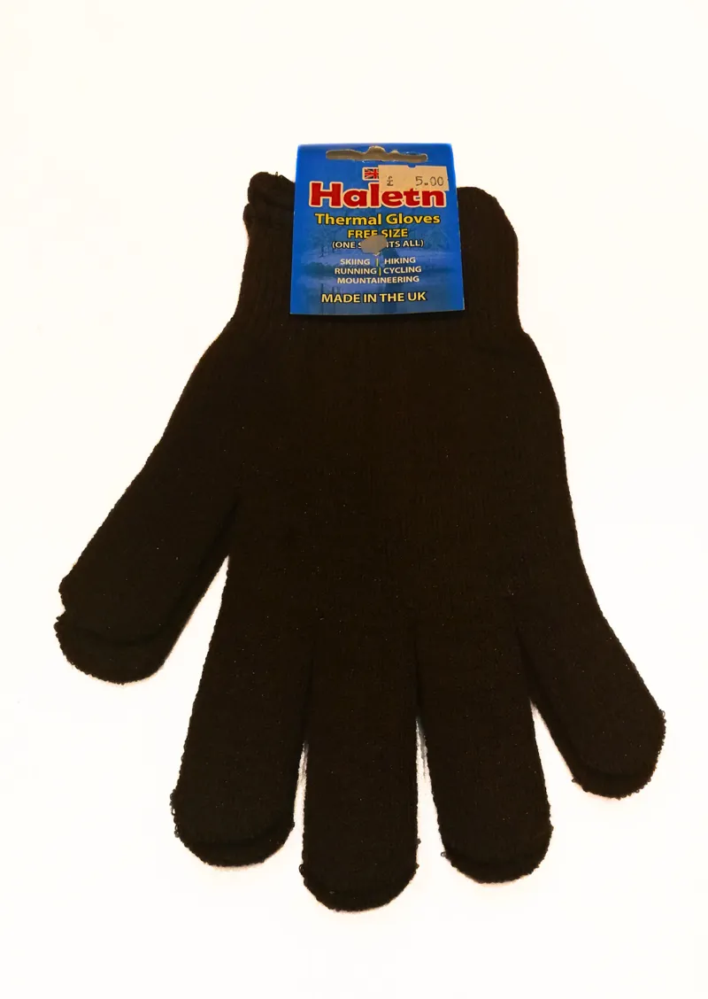 Haleth Unisex Meraklon Gloves in Dark Brown 